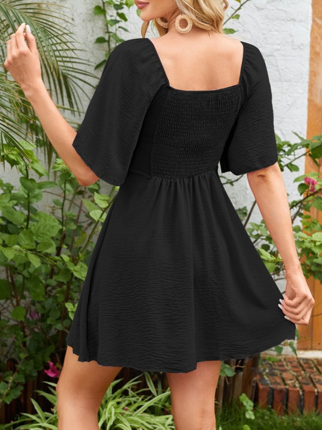 Lifestyle image of product styled for a chic daytime look