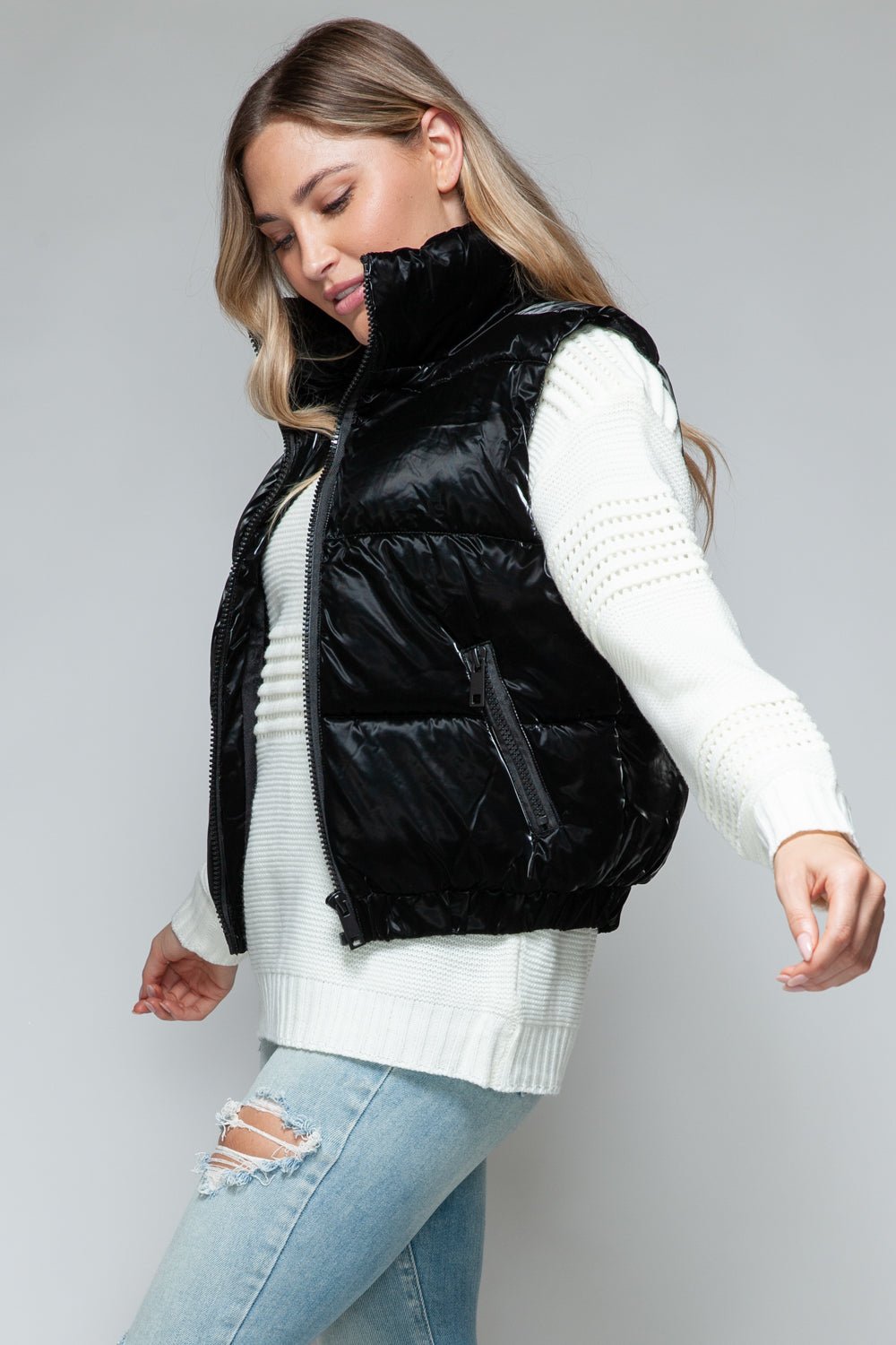 Snobbish Fine Fur Lining Quilted Vest - Rochelle's House LLC