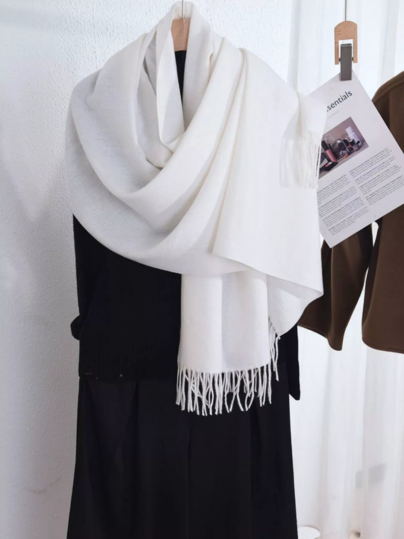 Solid Color Fringe Scarf - Rochelle's House LLC