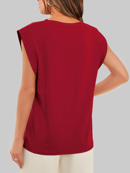 Solid Color Round Neck Tank - Rochelle's House LLC