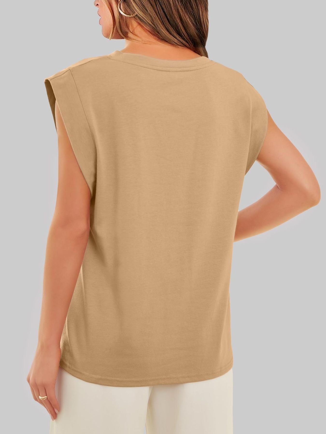 Solid Color Round Neck Tank - Rochelle's House LLC