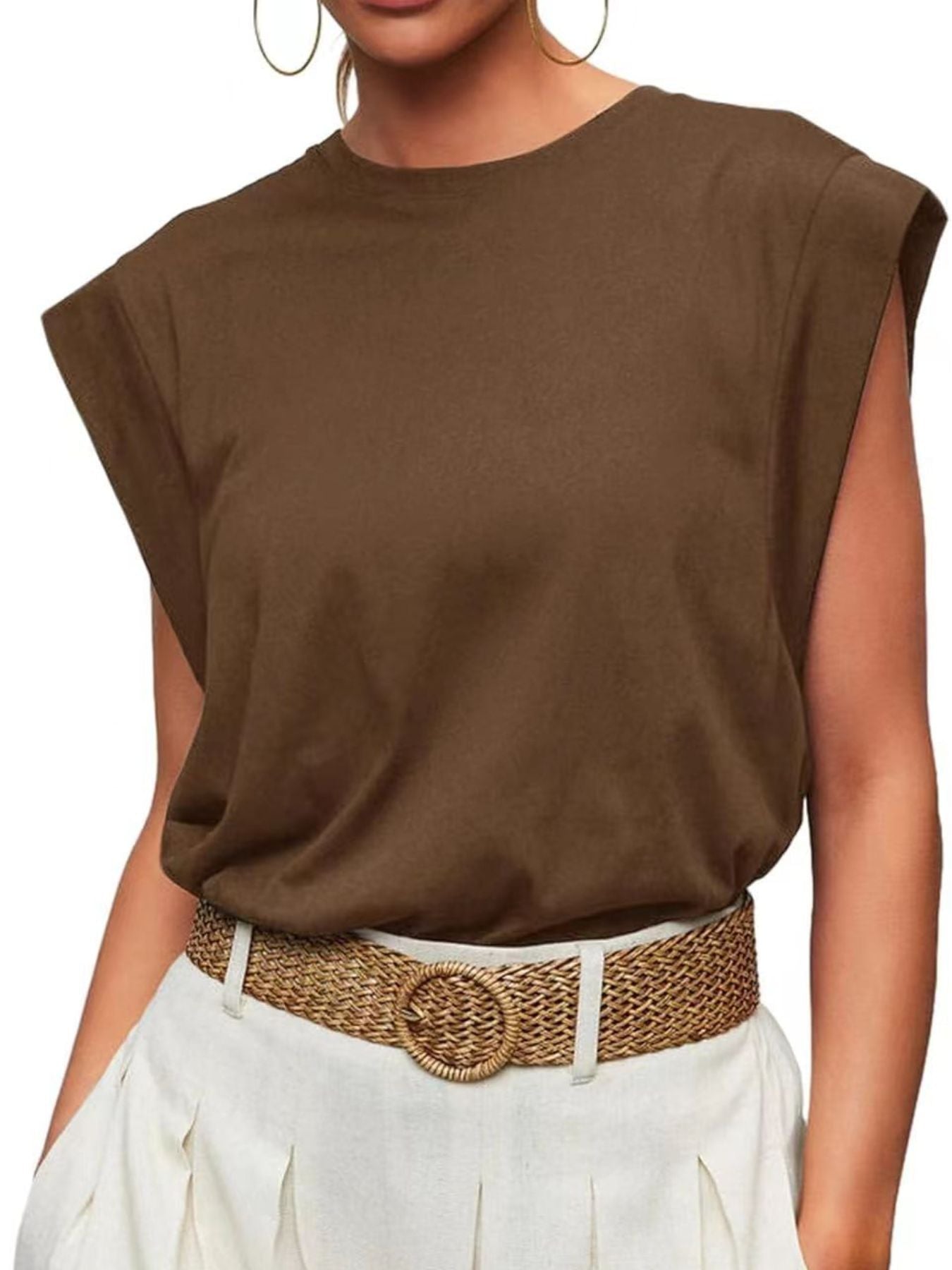 Solid Color Round Neck Tank - Rochelle's House LLC