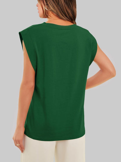 Solid Color Round Neck Tank - Rochelle's House LLC