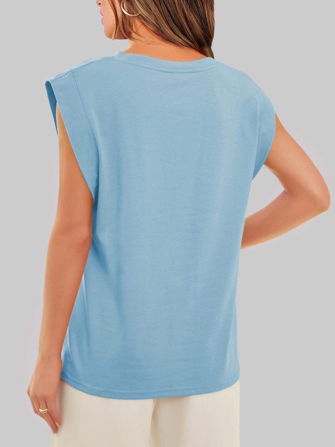 Solid Color Round Neck Tank - Rochelle's House LLC