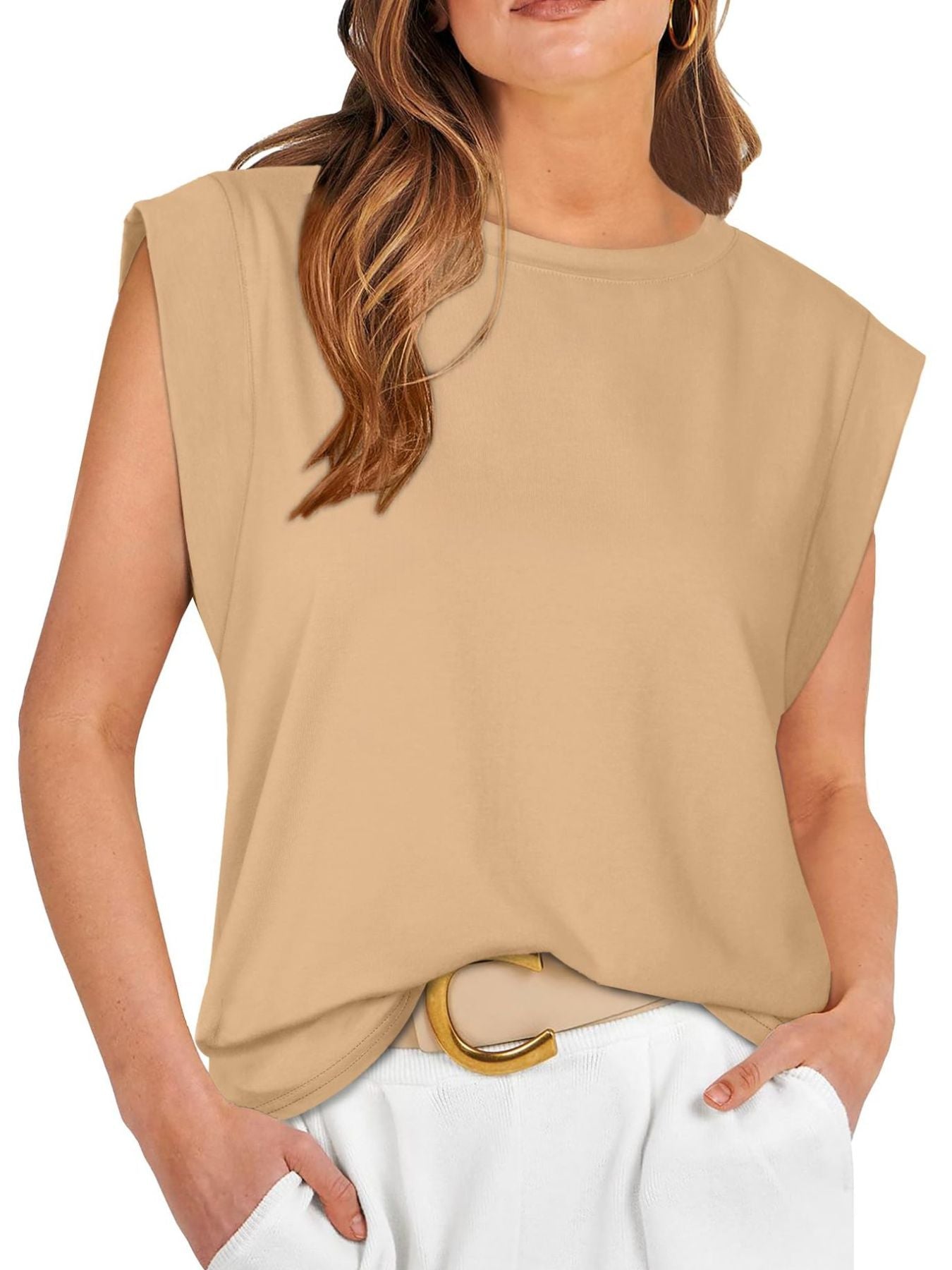 Solid Color Round Neck Tank - Rochelle's House LLC