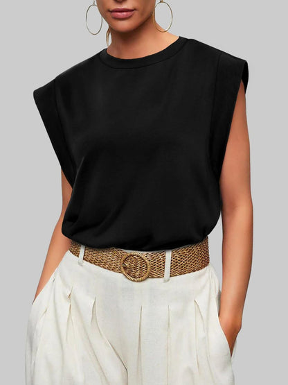 Solid Color Round Neck Tank - Rochelle's House LLC