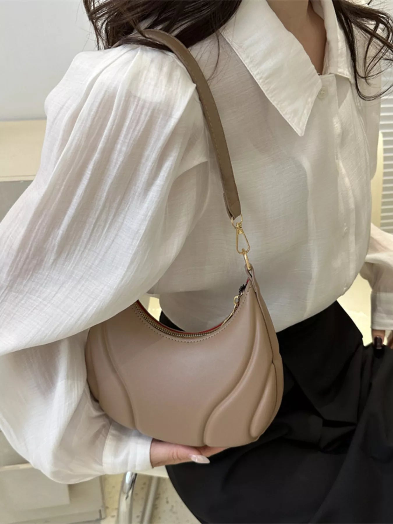 Solid Color Shoulder Bag - Rochelle's House LLC