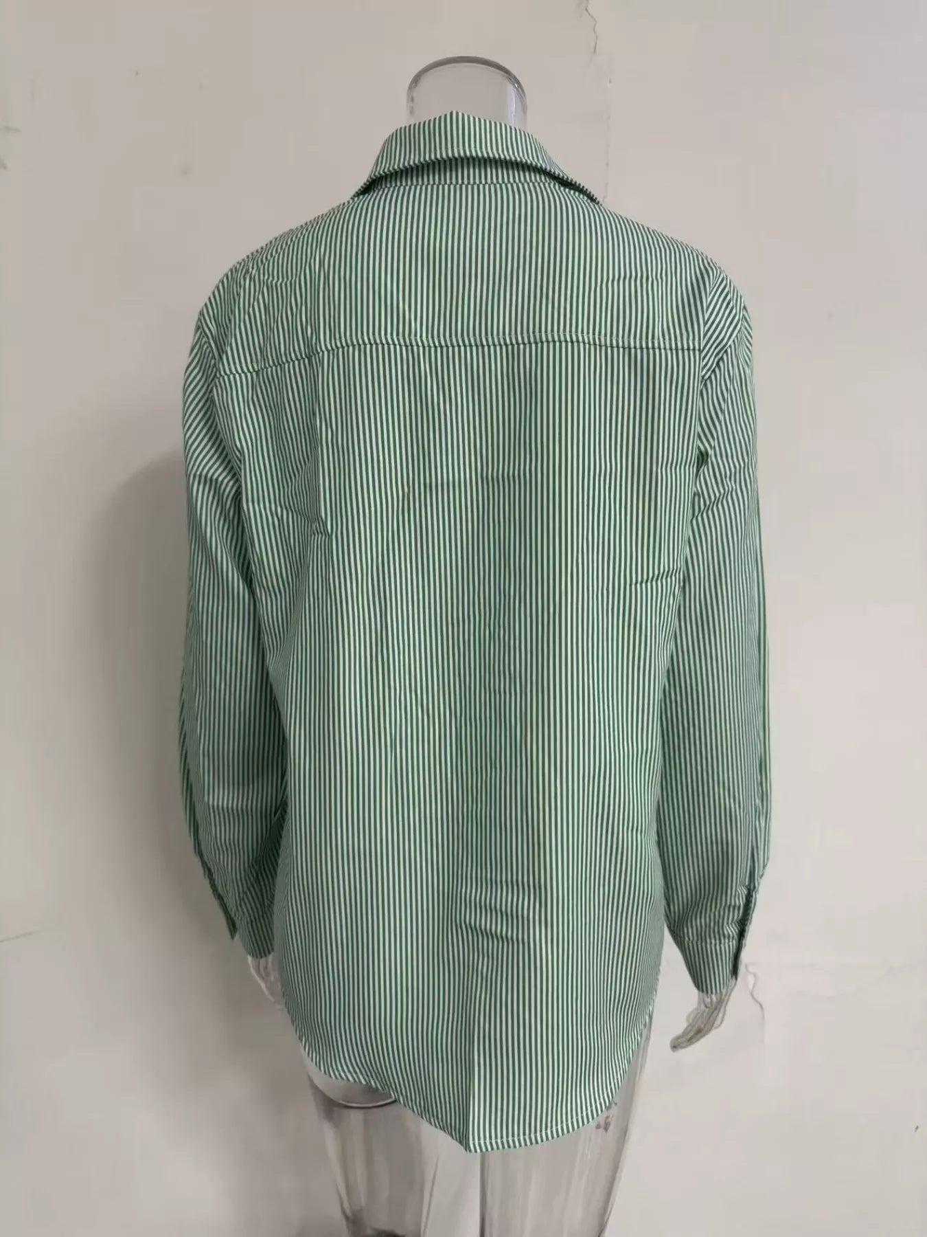 Striped Button - Down Relaxed Fit Shirt - Rochelle's House LLC