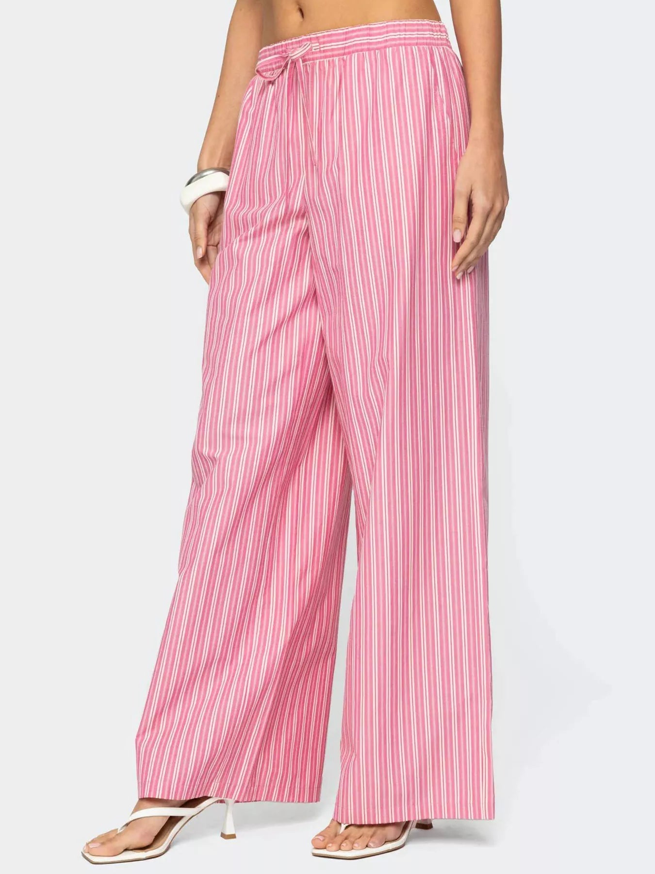 Striped Wide Leg Pants - Rochelle's House LLC