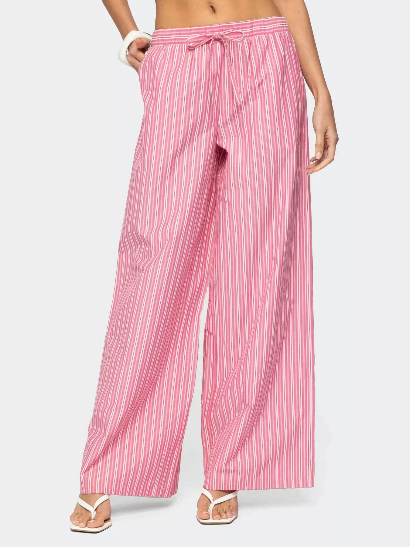 Striped Wide Leg Pants - Rochelle's House LLC