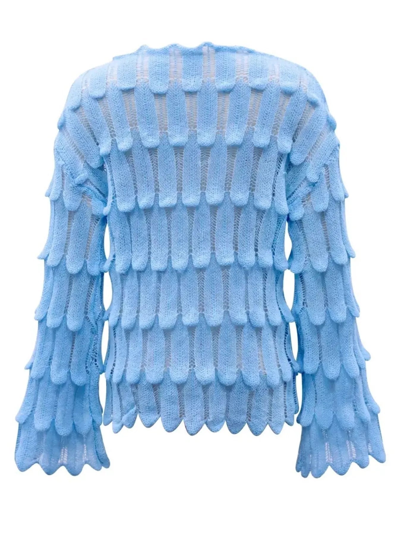 Textured Knit Bell Sleeve Knit Top - Rochelle's House LLC