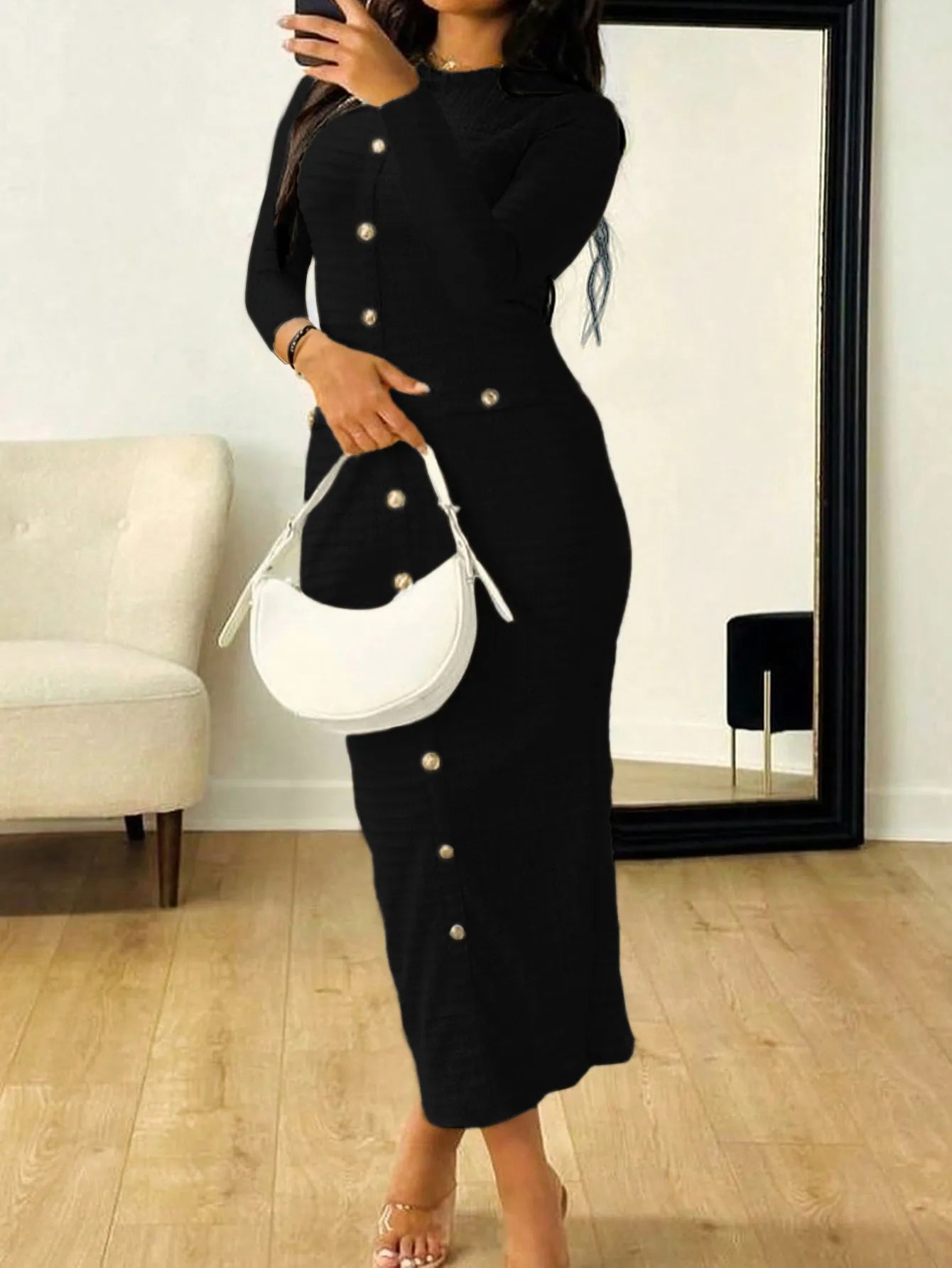 Lifestyle image of product styled for a chic daytime look