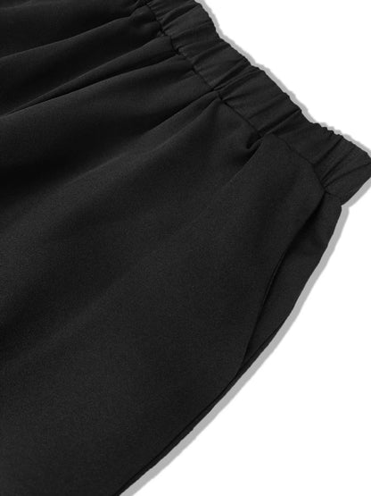 Tie - Waist Long Sleeve Top and Pants Set - Rochelle's House LLC