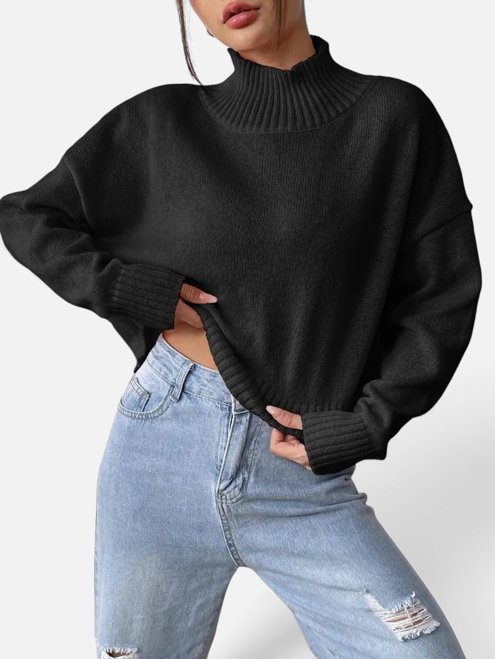 Lifestyle image of product styled for a chic daytime look