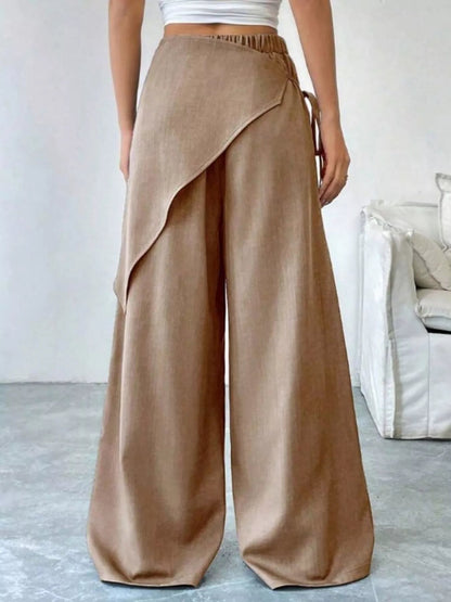 Wrap - Front Wide - Leg Pants - Rochelle's House LLC