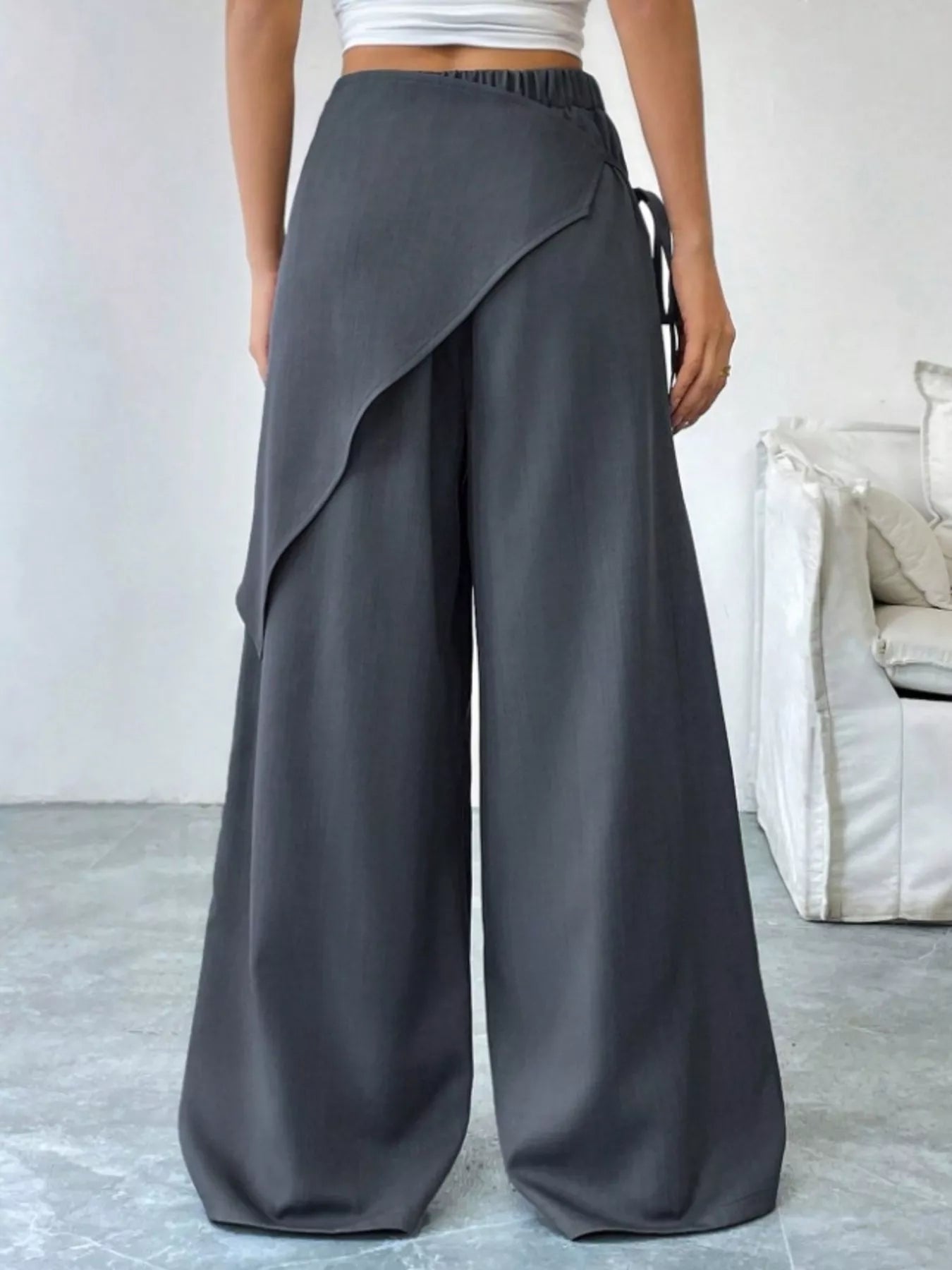 Wrap - Front Wide - Leg Pants - Rochelle's House LLC