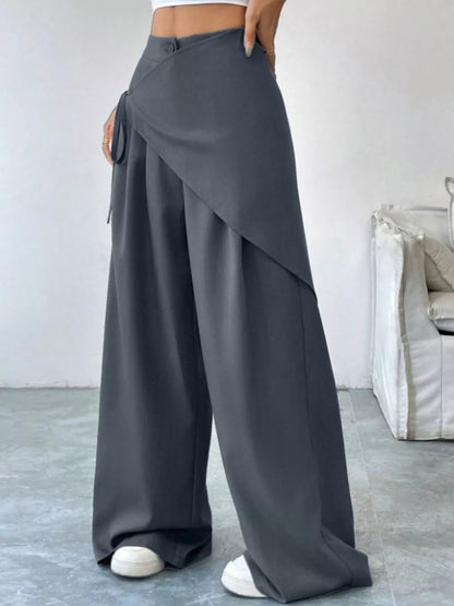 Wrap - Front Wide - Leg Pants - Rochelle's House LLC