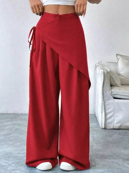 Wrap - Front Wide - Leg Pants - Rochelle's House LLC
