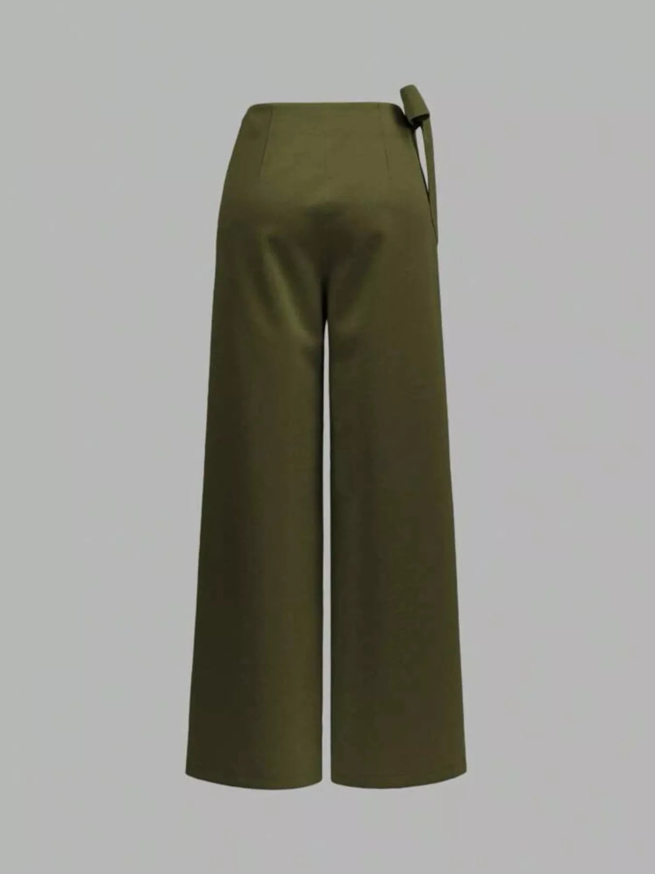 Wrap Waist Wide Leg Pants - Rochelle's House LLC