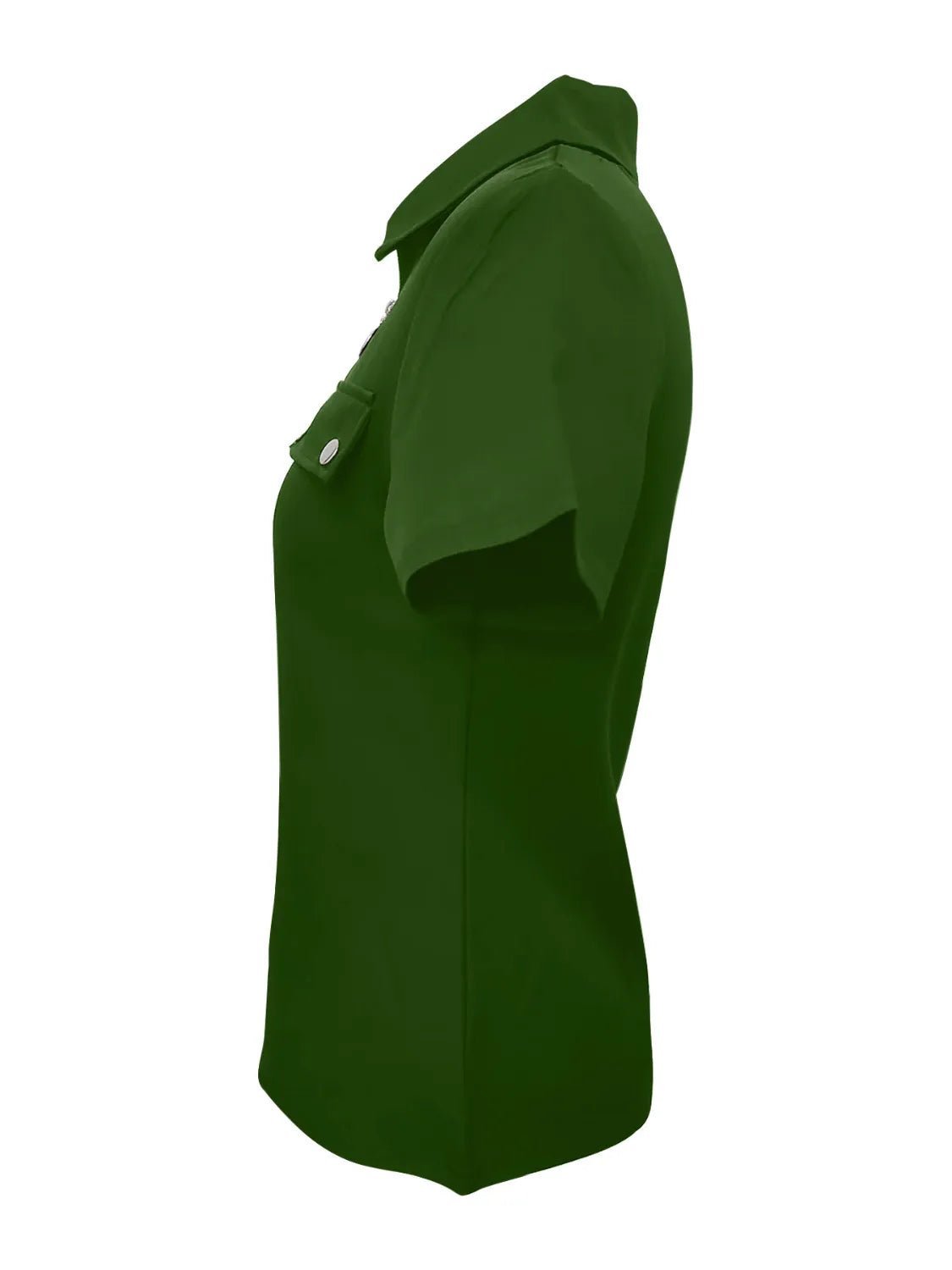 Side view of product highlighting flattering shape and movement