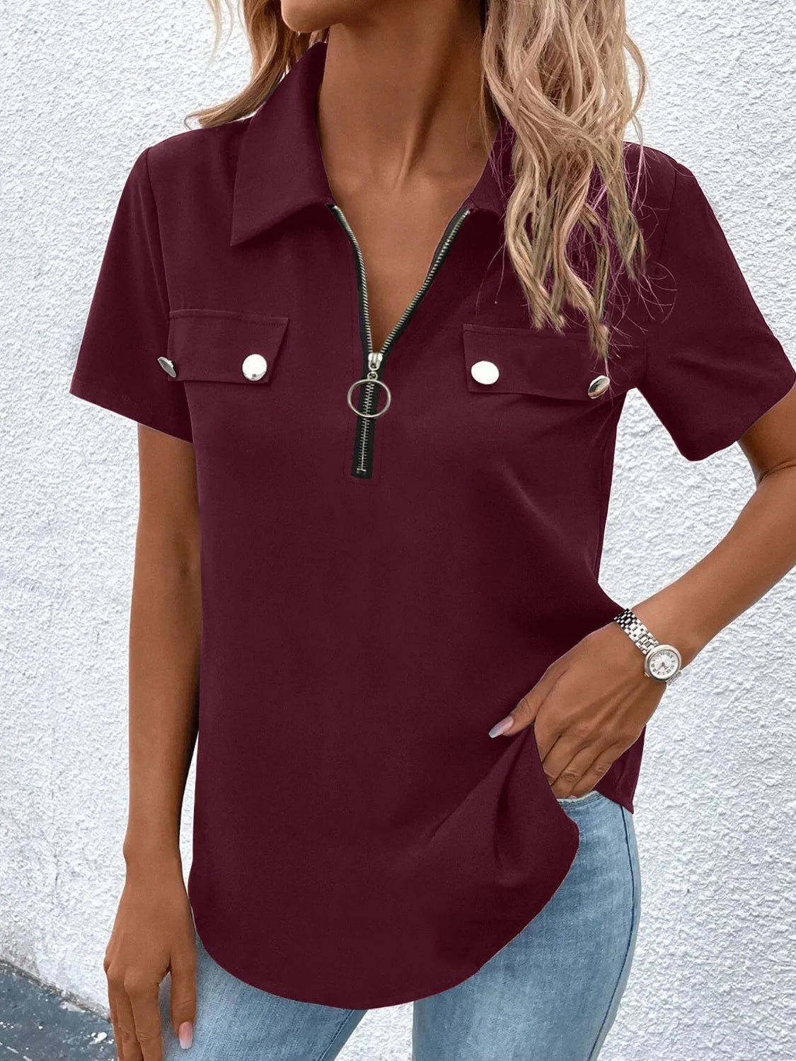 Lifestyle image of product styled for a chic daytime look