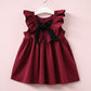 Baby Girls Summer Bowknot Short Mini Vest Dress