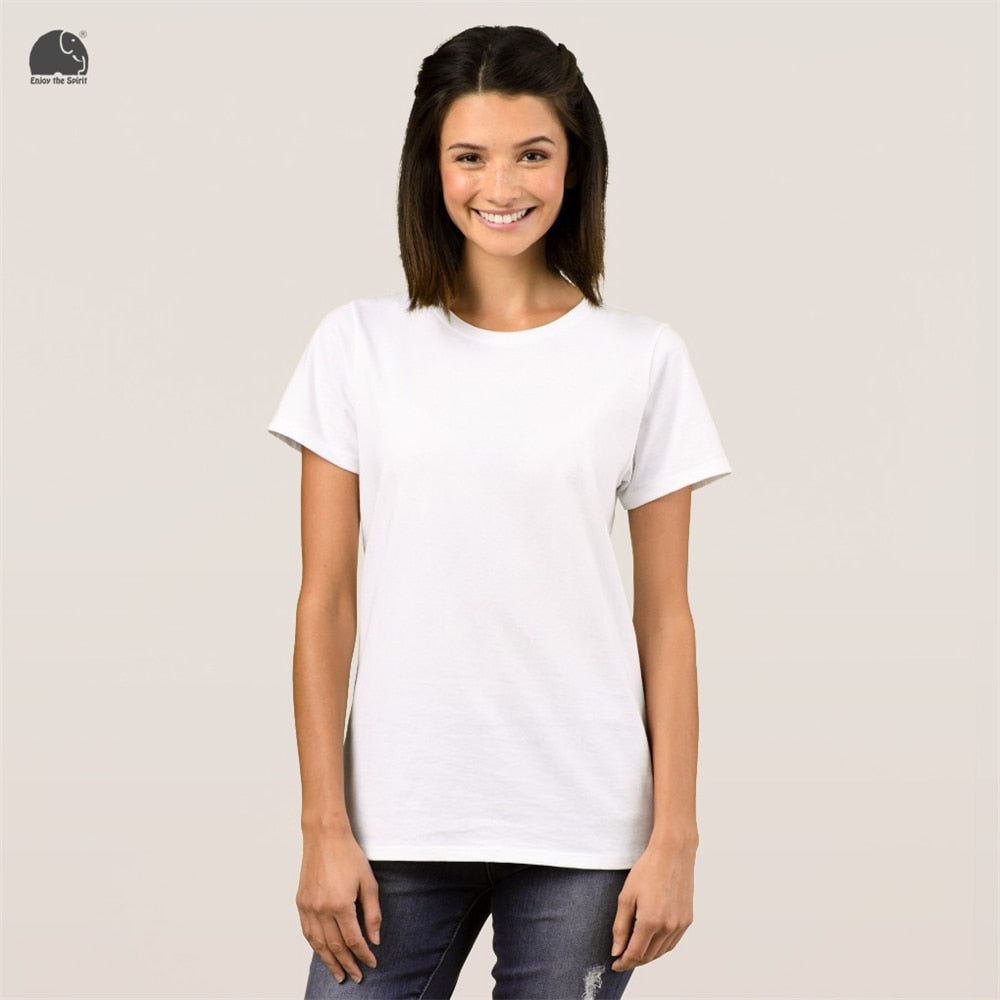 Enjoy the Spirit Female Plain T-shirt