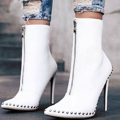 Women Fashion Pointed Toe Modern Ankle Boots