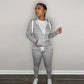 2 Piece Women's Tracksuit with Hoodie Set