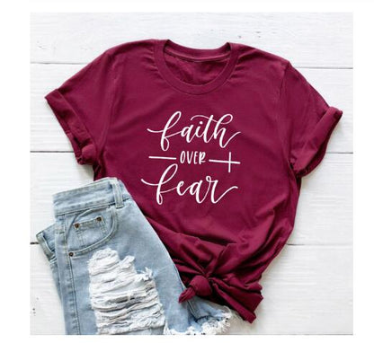 Faith Over Fear Christian T-Shirt