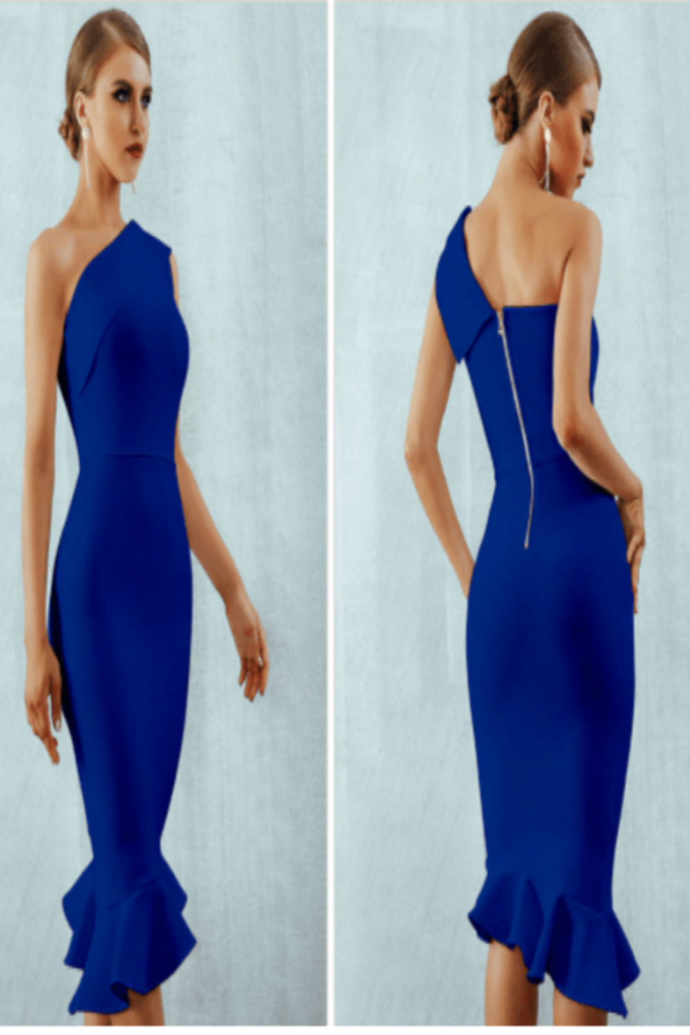 Midnight In London Off Shoulder Bodycon Dress