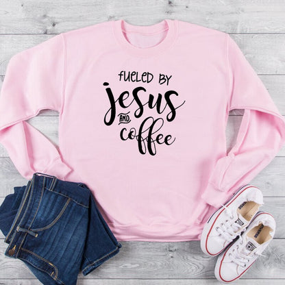 Women's Fueled By Jesus and Coffee Sweatshirt