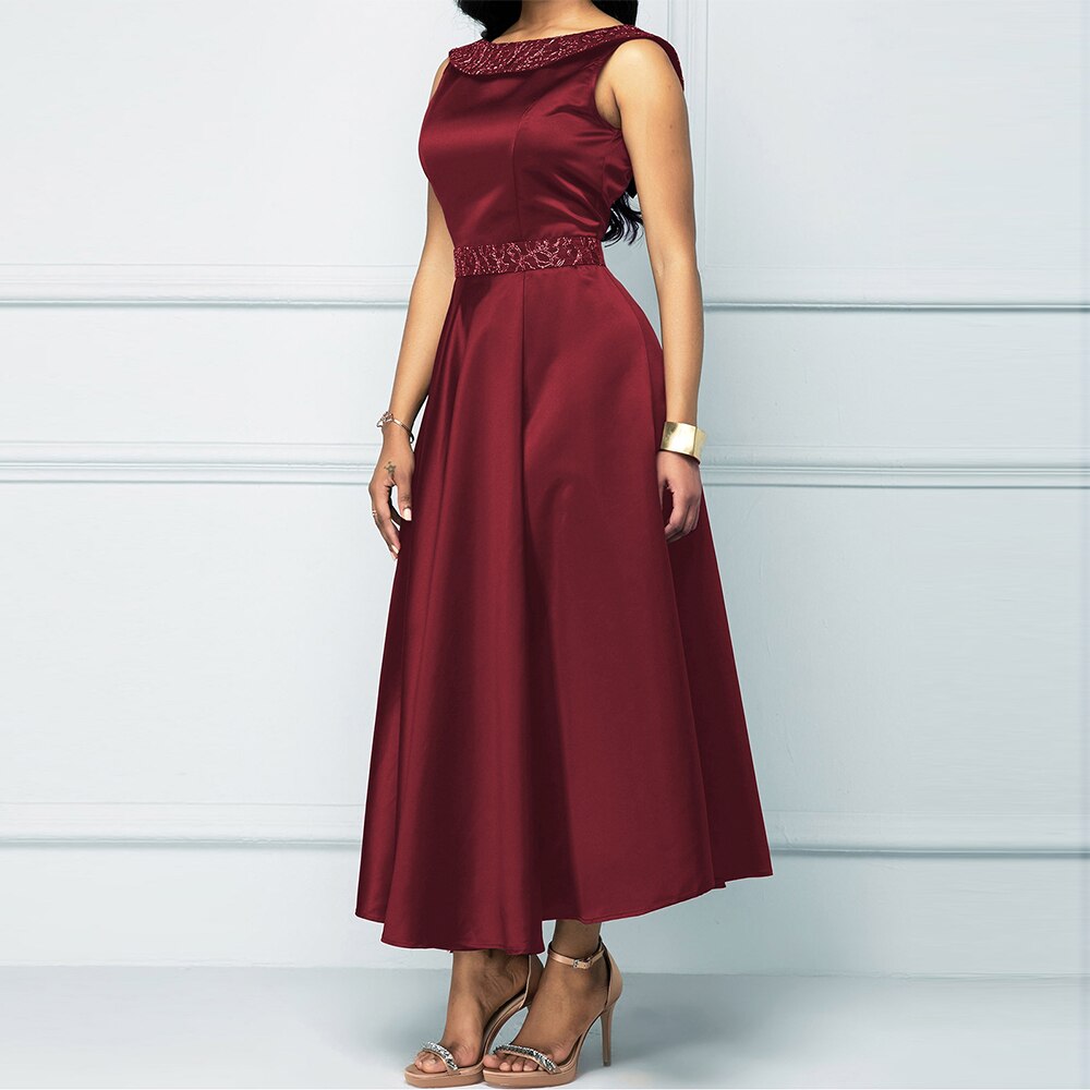 Vintage Elegant Sleeveless Dress