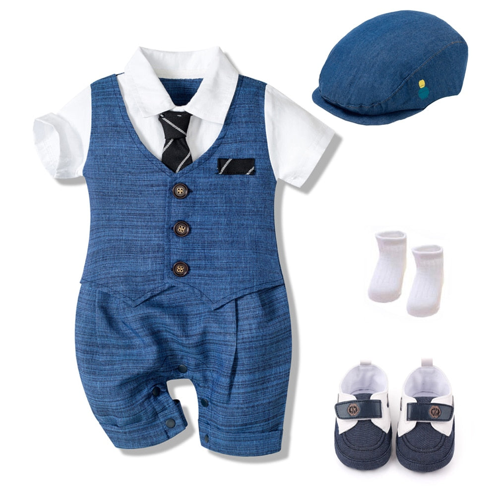 Summer Baby Romper Suit Boys Formal Clothing