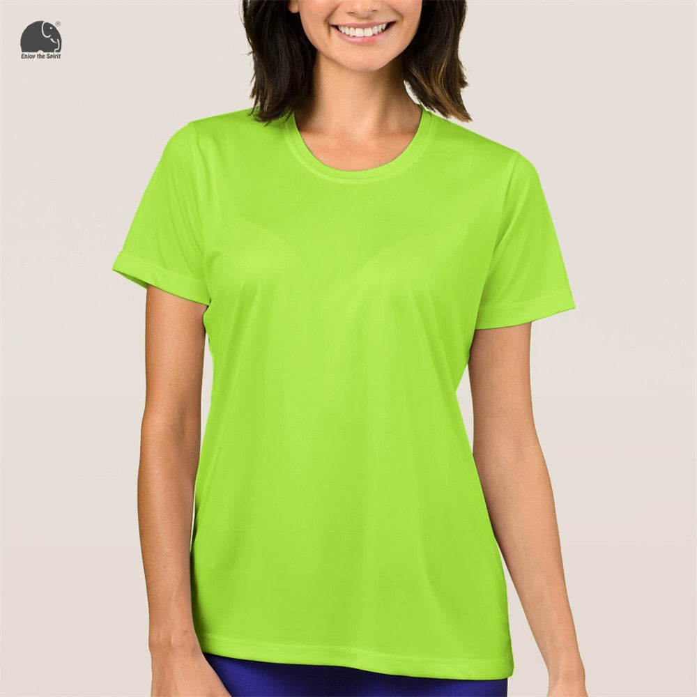 Enjoy the Spirit Female Plain T-shirt