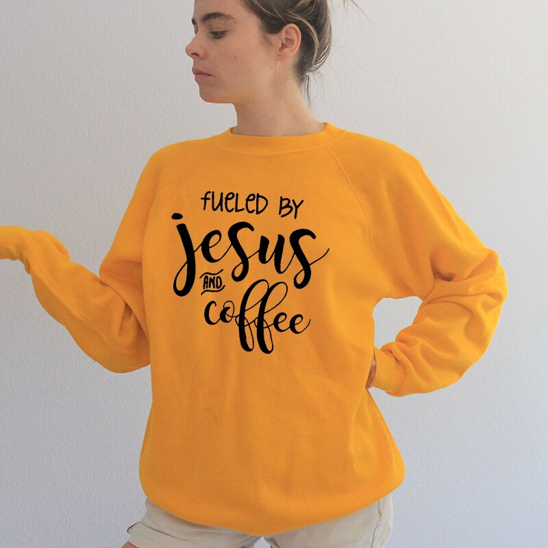 Women's Fueled By Jesus and Coffee Sweatshirt