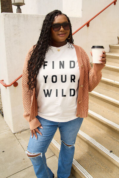 Simply Love FIND YOUR WILD Short Sleeve T-Shirt