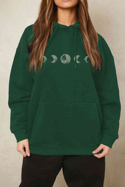 Simply Love Dropped Shoulder Graphic Hoodie