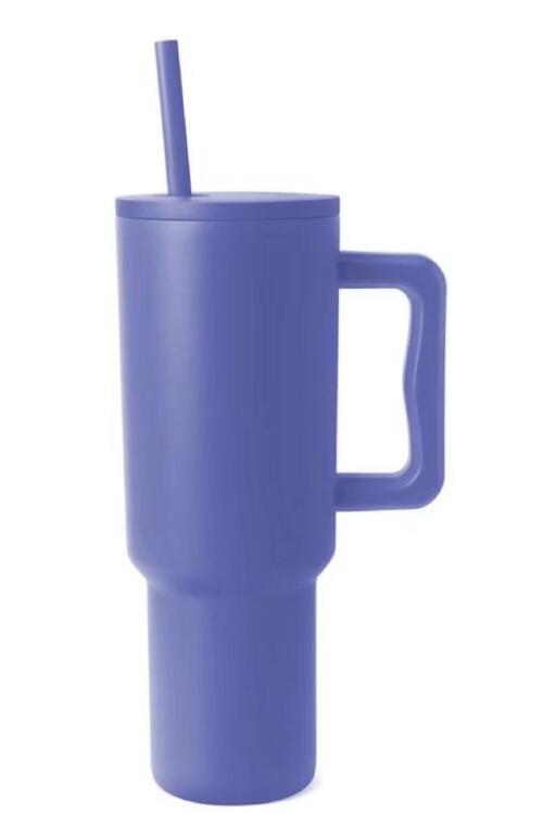 Monochromatic S S Tumbler with Matching Straw