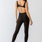 Black Slim Fit Jumpsuit & Open Front Long Sleeve Cardigan Set