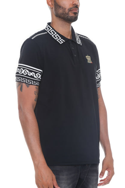 Black Version Couture Polo Button Down Shirt