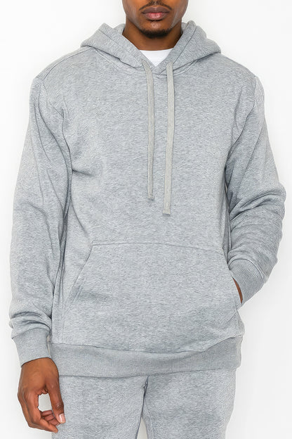 Men's Gray Fleece Pullover