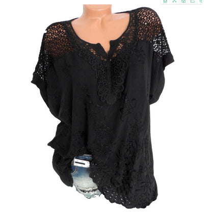 Summer Short Sleeve Women's Blouses