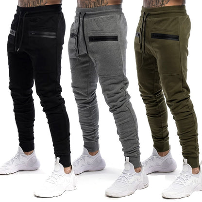 New Men's Jogger Zip Pocket Sweatpants