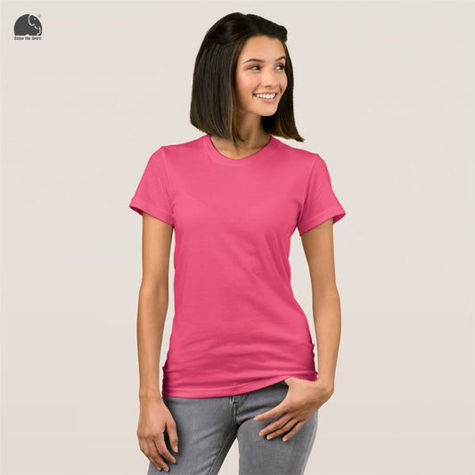 Enjoy the Spirit Female Plain T-shirt