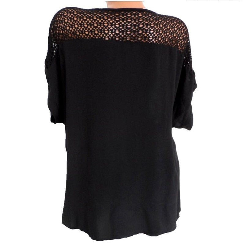 Summer Short Sleeve Women's Blouses