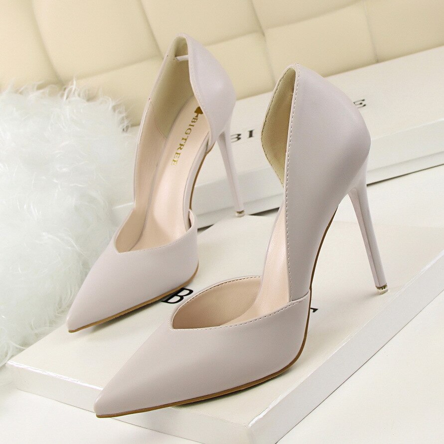 Women pumps 2021 pointed hollow shallow mouth wedding shoes