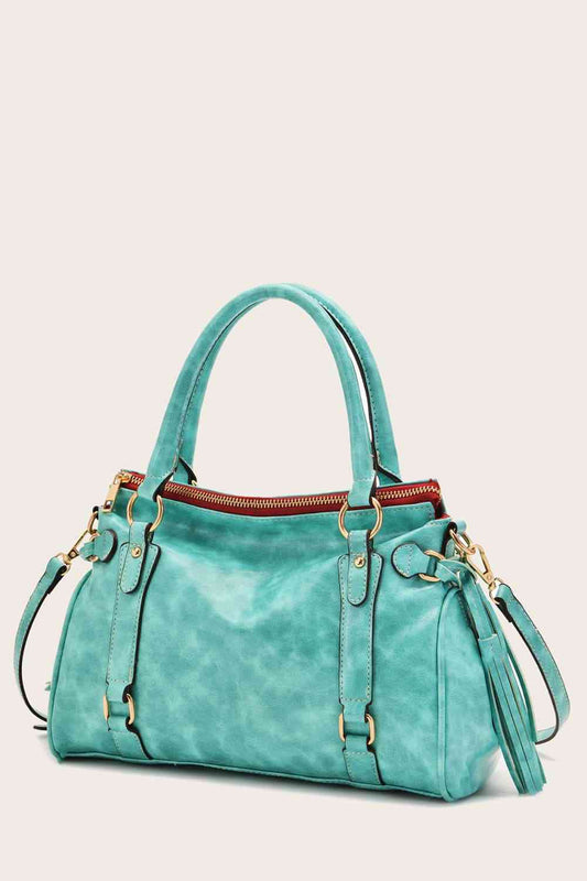 Mid Size PU Leather Handbag