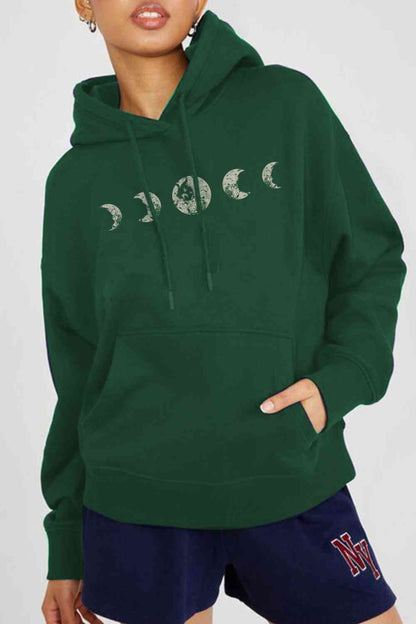 Simply Love Dropped Shoulder Graphic Hoodie