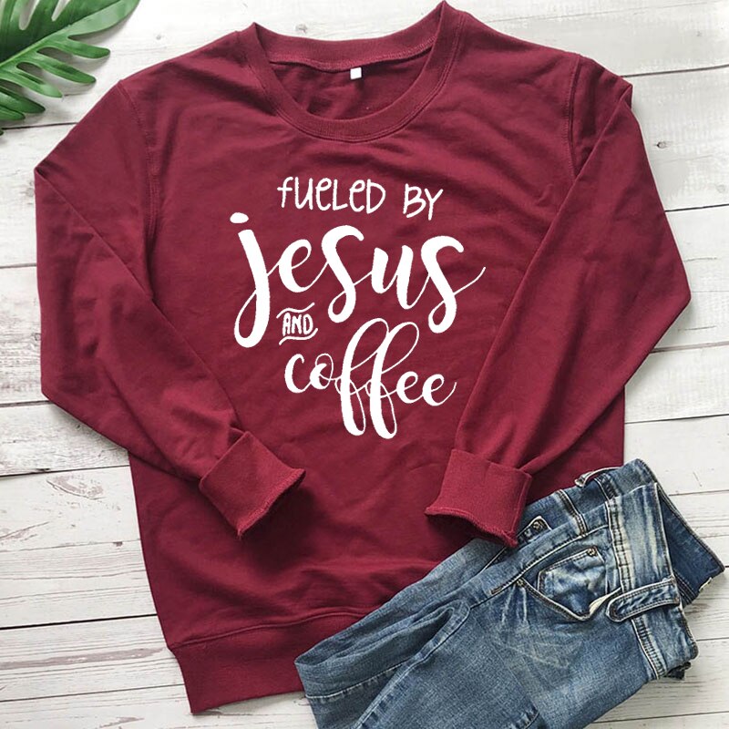 Women's Fueled By Jesus and Coffee Sweatshirt